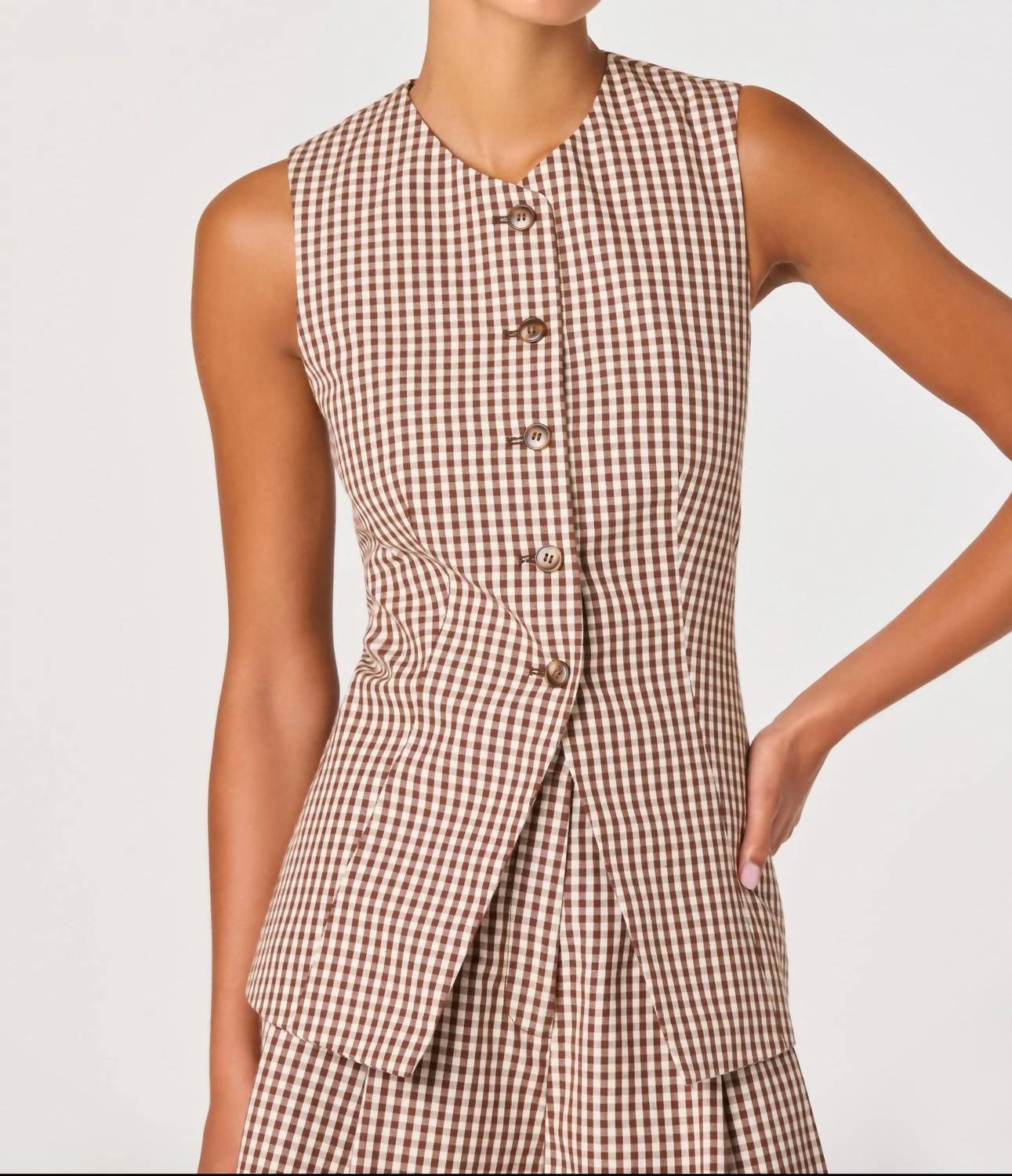 Astr - Karan Button Front Vest