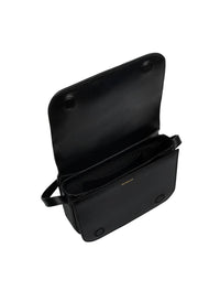 WANDLER Women's Oscar Medium Trunk Bag in black leather - women's bag - alternate view