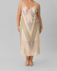 -Bl^Nk- - Nurayda V-neck Maxi Dress - Plus