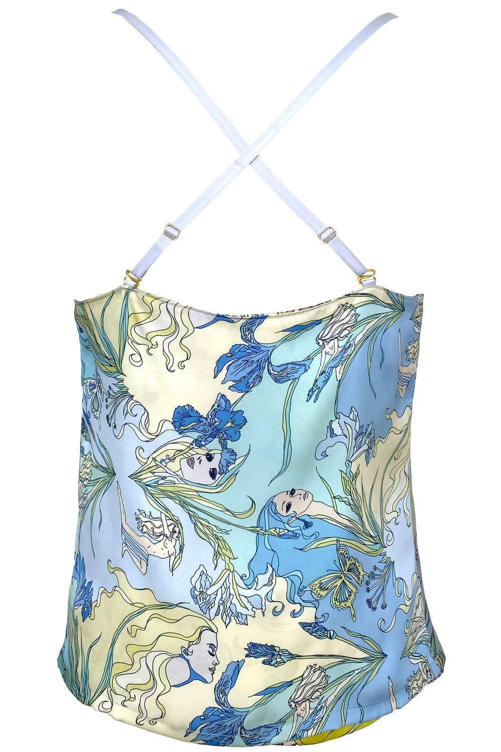 Candice Held - Athena Nouveau Nymphs Reversible Satin Camisole Top