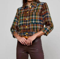 L'Agence - Jia Cropped Tweed Jacket