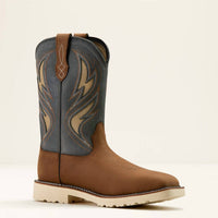 ARIAT Men's Activator Venttek Work Boots in alamo brown stone grey 1 - men's boots - detail view