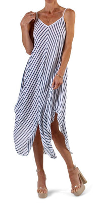 Gigi Moda - Il Lido Striped Midi Dress