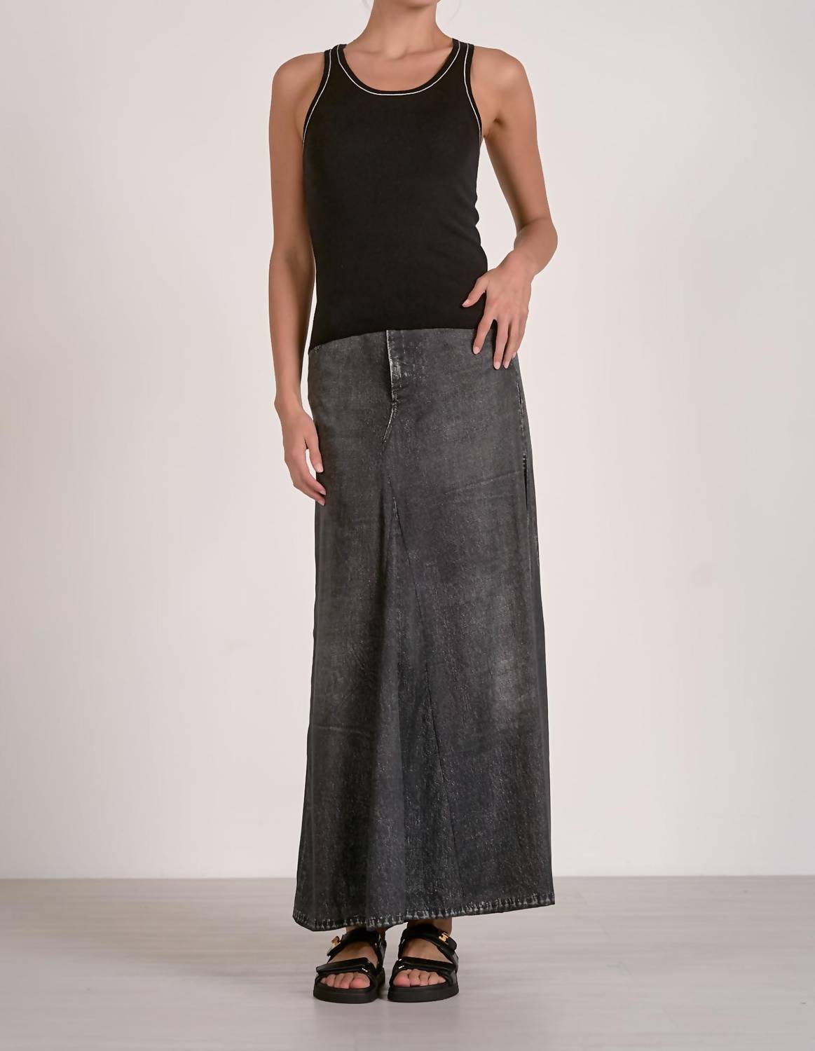Elan - Women's Lara Contrast Knit Tank Top