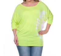 White Mark - Tie Dye Tunic Top - Plus