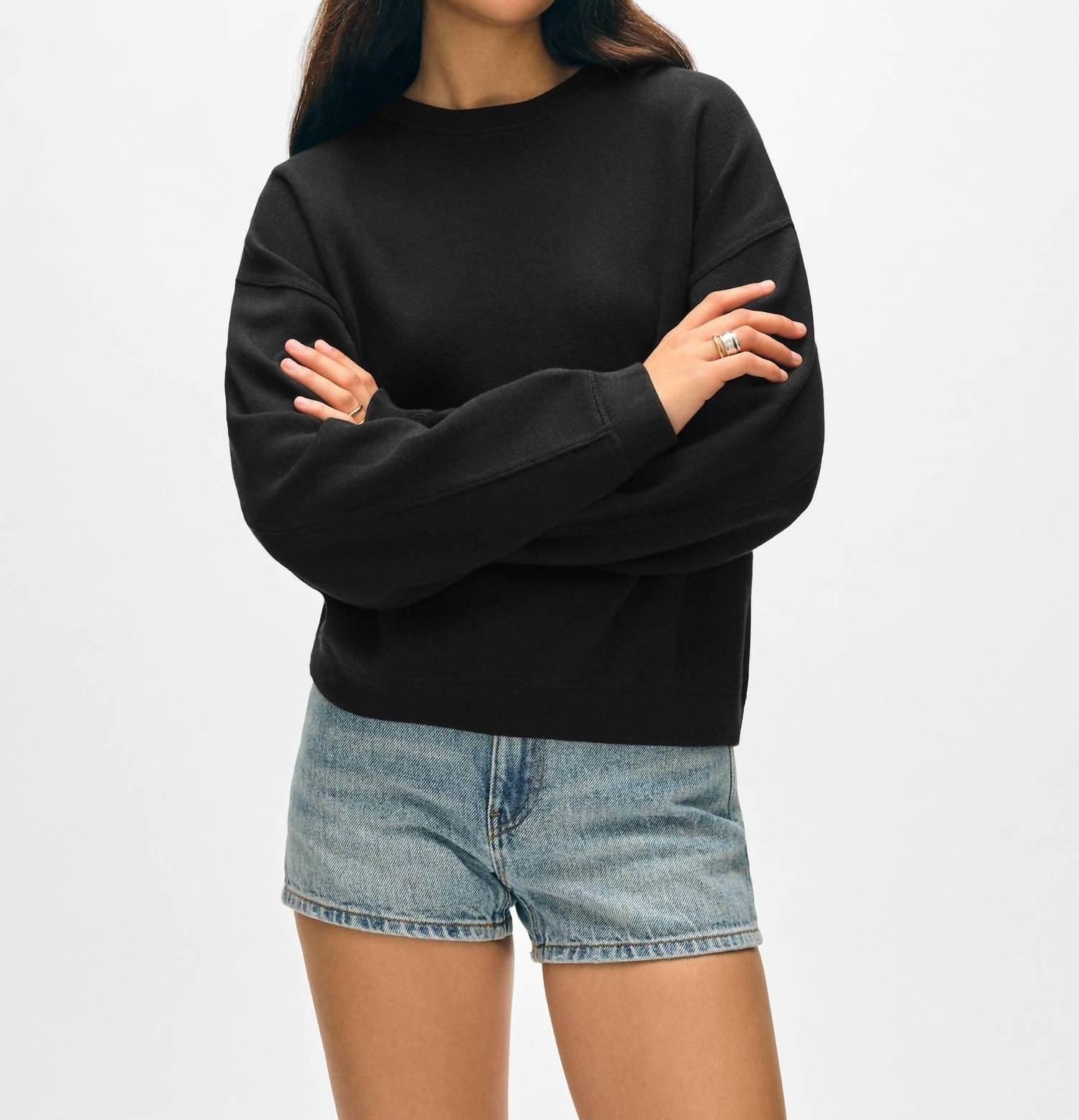 White + Warren - Superfine Organic Cotton Sweatshirt