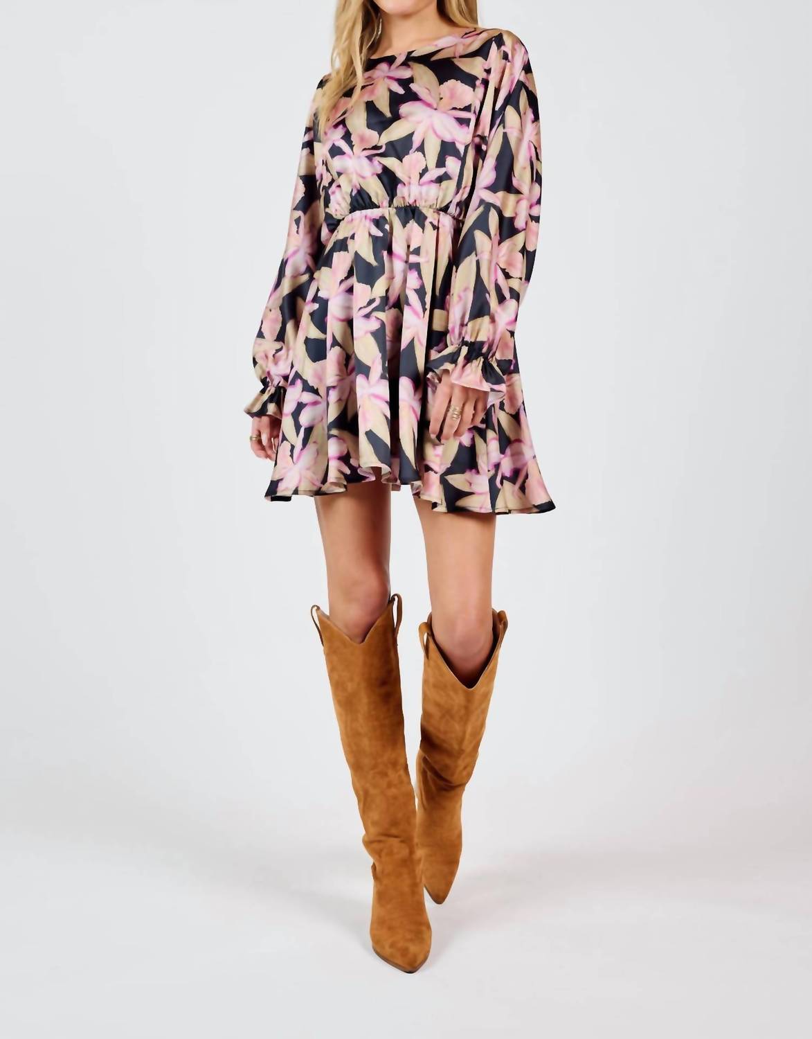 Sadie & Sage - Candlelight Dolman Sleeve Mini Dress