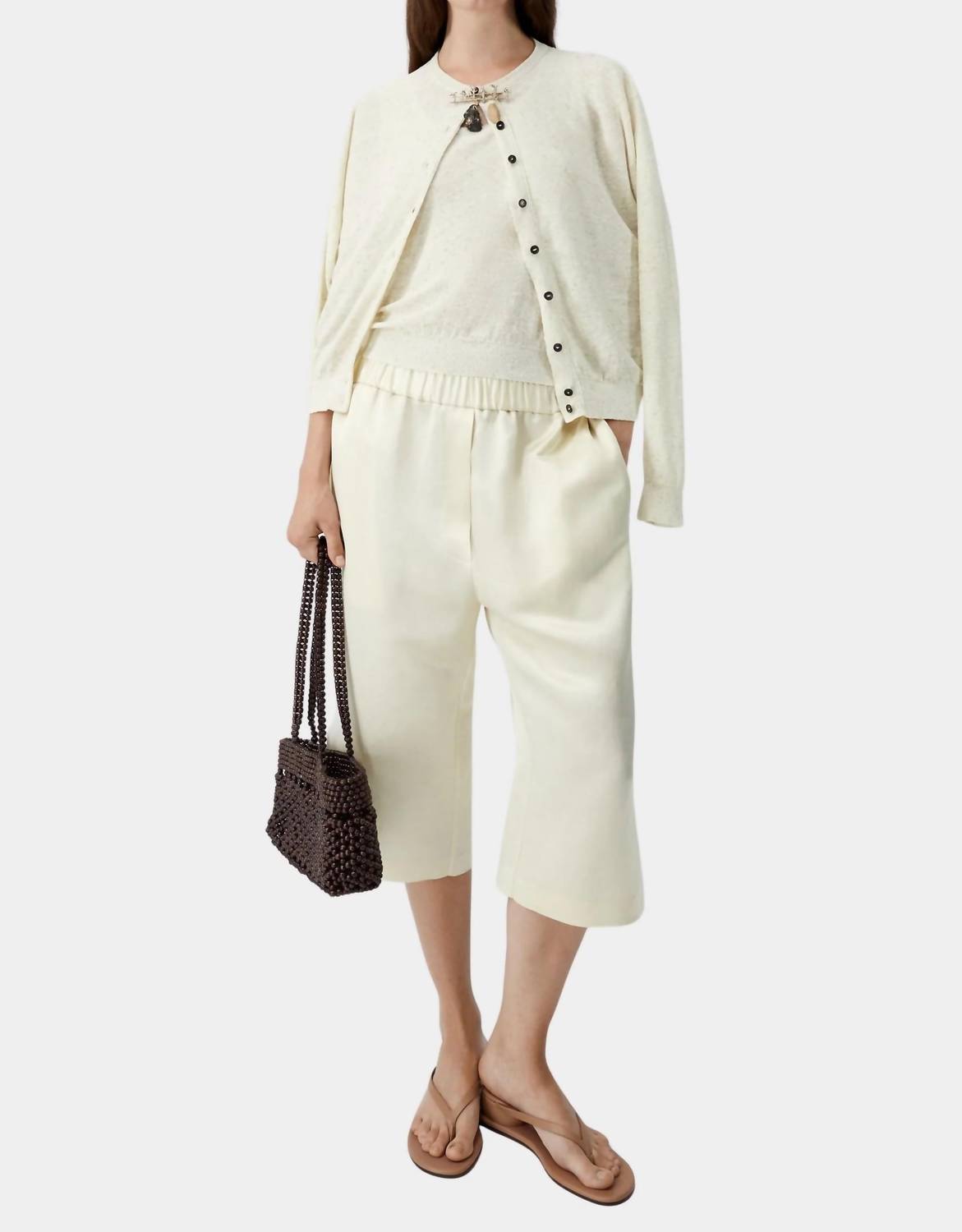 Cordera - Linen And Cotton Flecked Cardigan