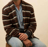 Faherty - Striped Cardigan Sweater