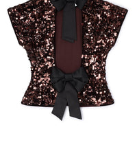 Ganni - Women's Velvet Sequins Top