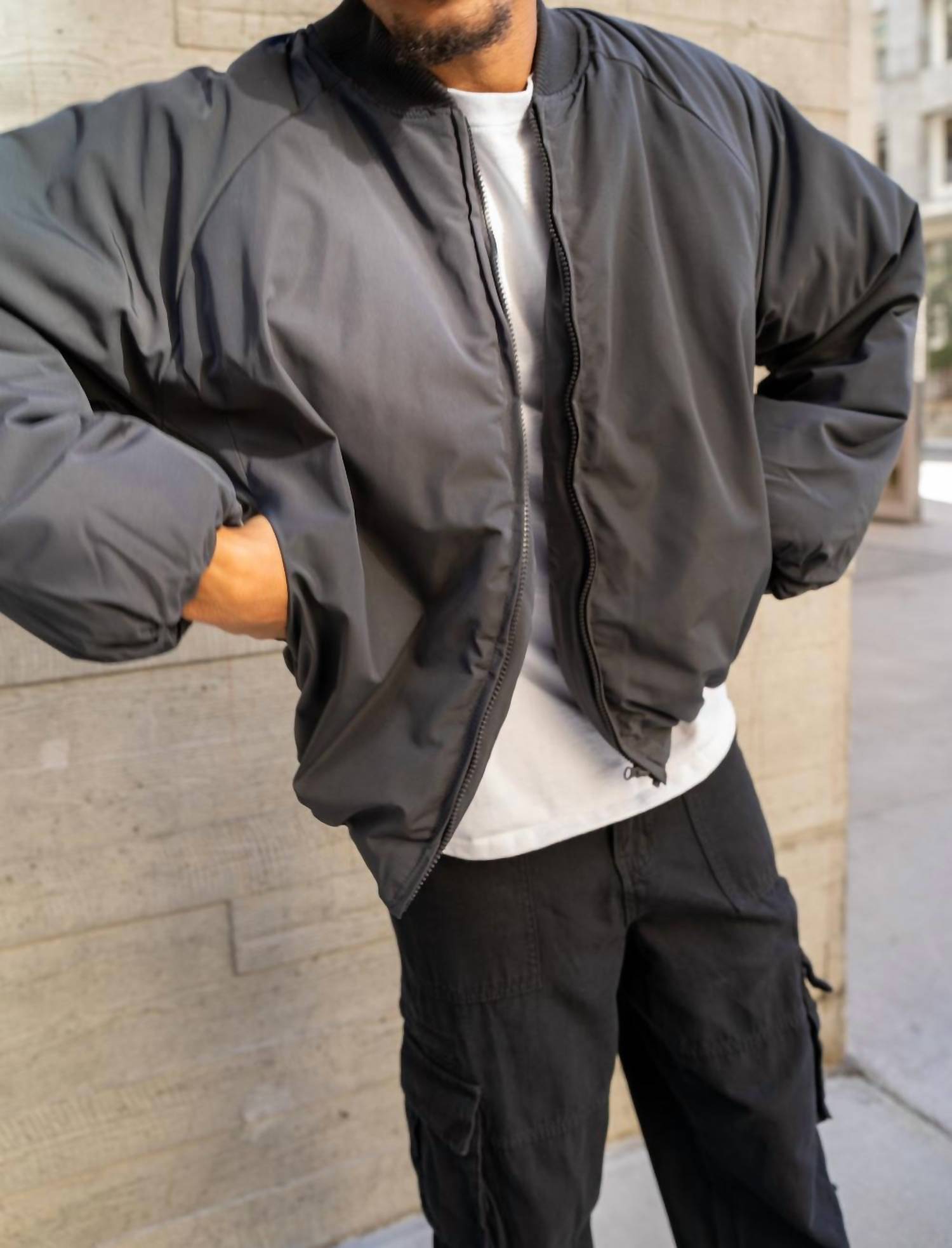 Eptm - Cropped Bubble Bomber Jacket