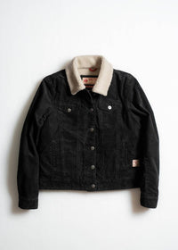 Iron & Resin Oakley Coduroy Jacket in black - women's jacket - alternate view