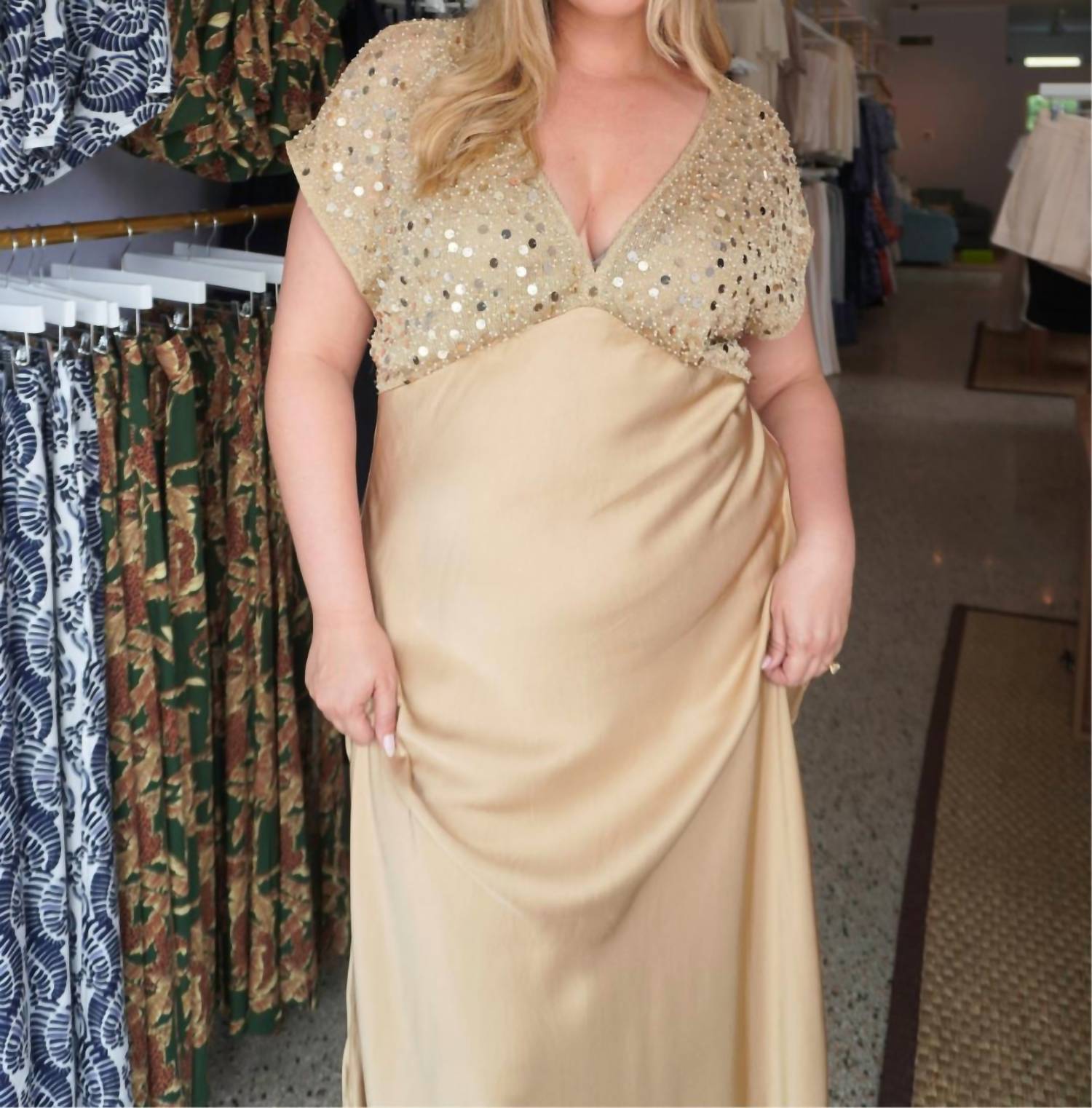 Never Fully Dressed - Sequin Elodie Maxi Dress