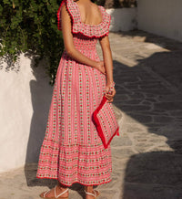 Pink City Prints - Carrie Midi Dress