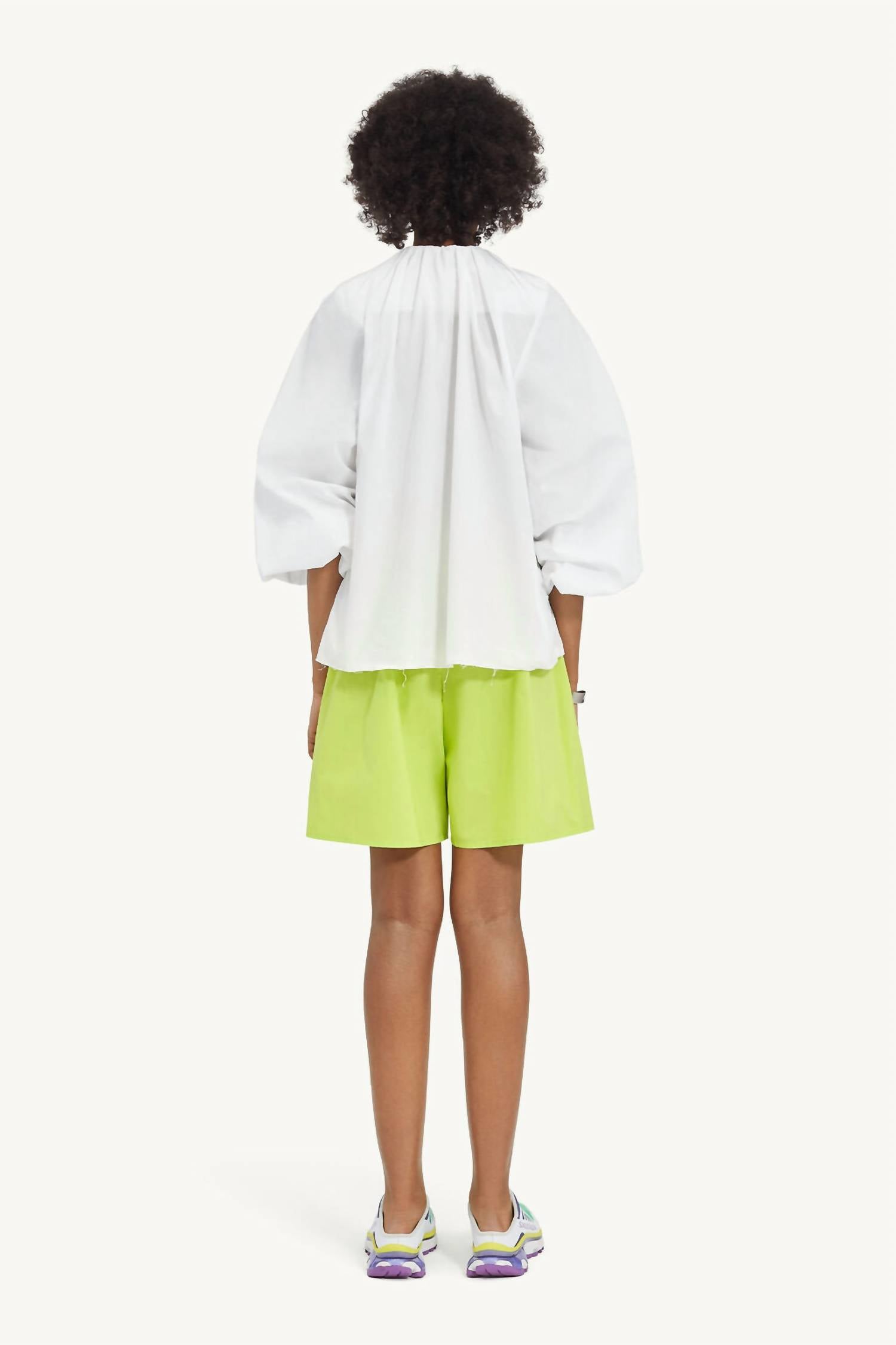 Maison Margiela - GATHERED NECK LONG SLEEVE TOP
