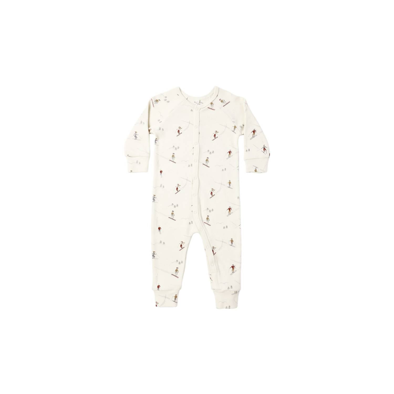 Rylee + Cru Organic Long John Pajamas in natural - kids' sleepwear - view 4