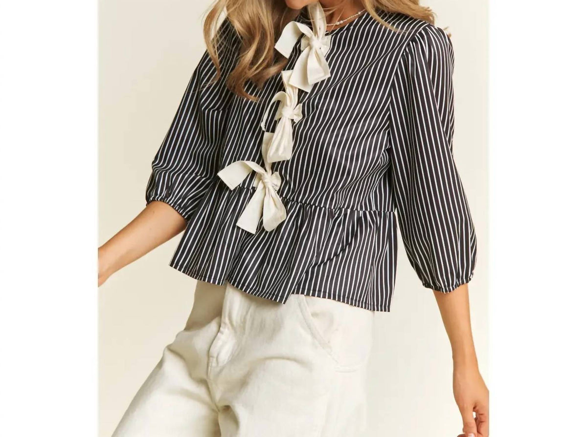 Sweet Generis - Striped Babydoll Top