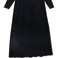 Bamboo - Girls Basque Waist Velour Maxi Dress