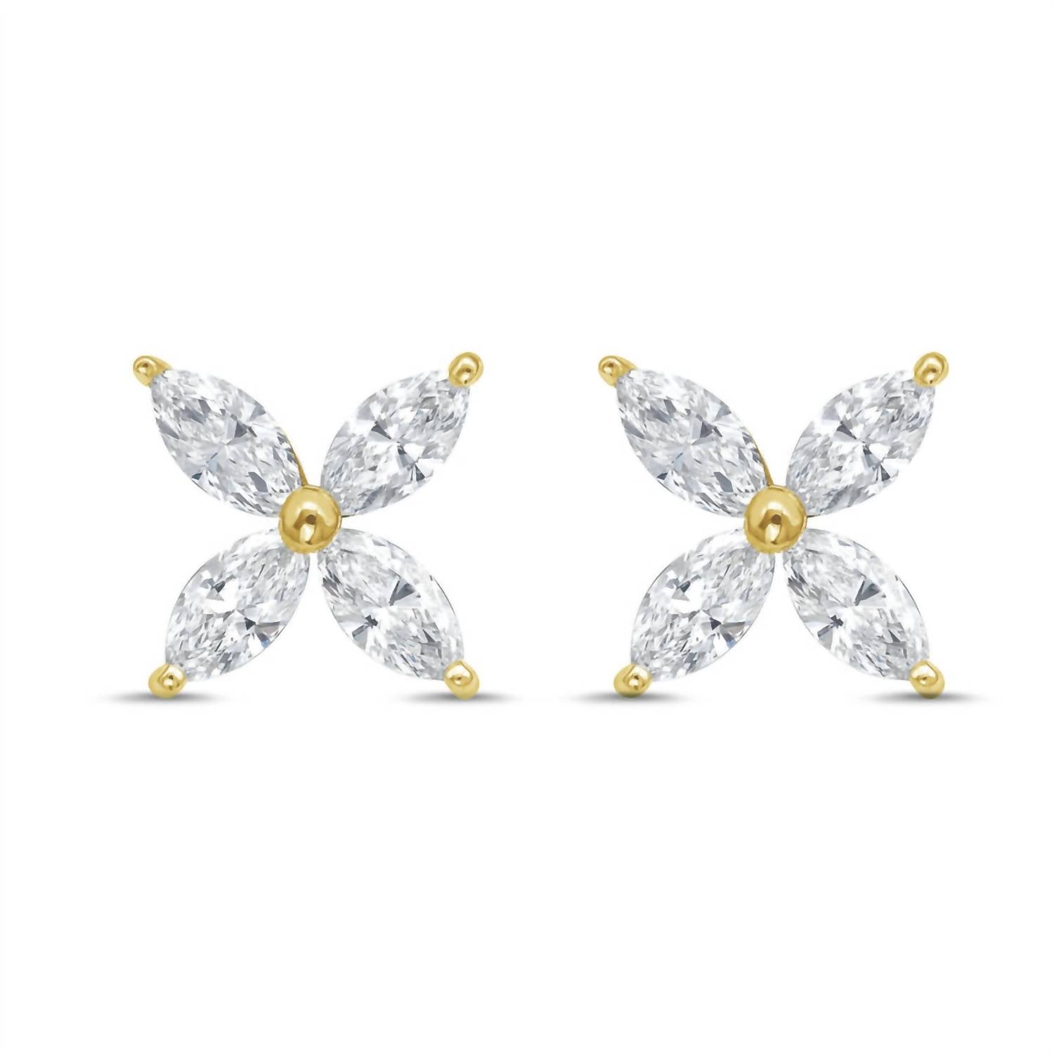 Diana M Jewels - Women's Marquise Lab-grown Diamond Stud Earrings (5.00 Tcw) - Statement