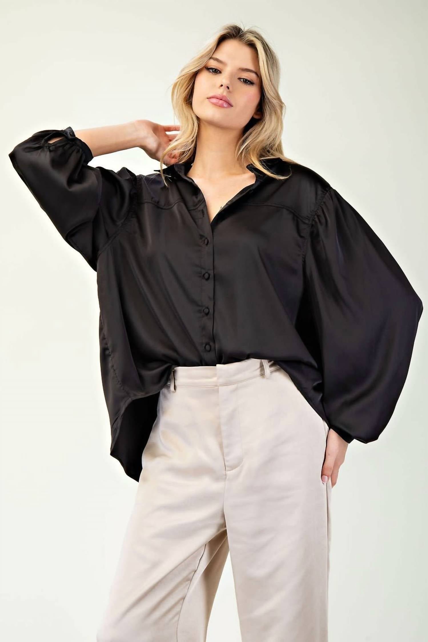 Ee:Some - Long Sleeve Blouse