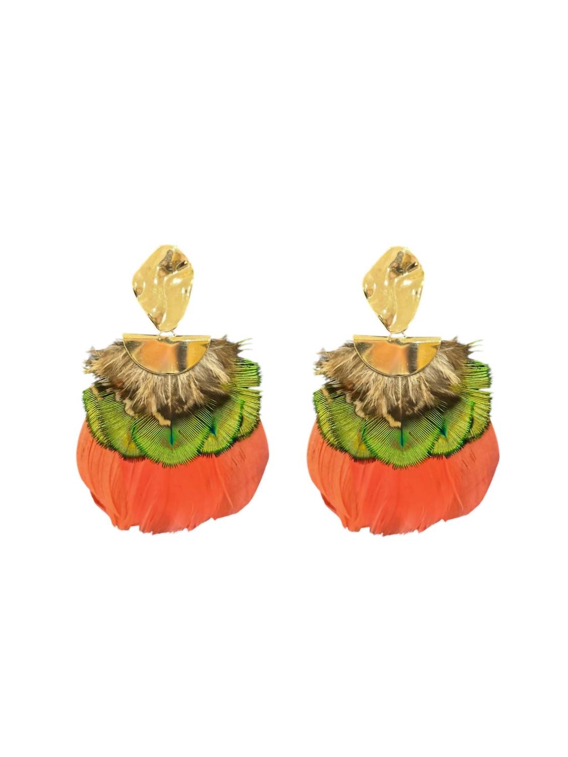 Federika Padula - Women's Double Feather Earrings
