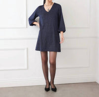 Karen Kane - Blouson sleeve metalic dress