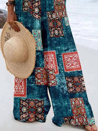 Trendsi - Full Size Floral Wide-Leg Overalls Plus Size