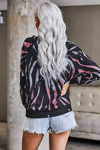 Full Time Purchase Valerie Tie Dye Top in multi - women's long sleeve top - alternate view
