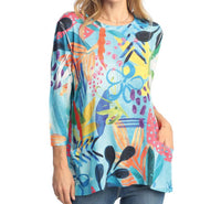 Jess & Jane - La Palma Patch Pocket Top - Plus