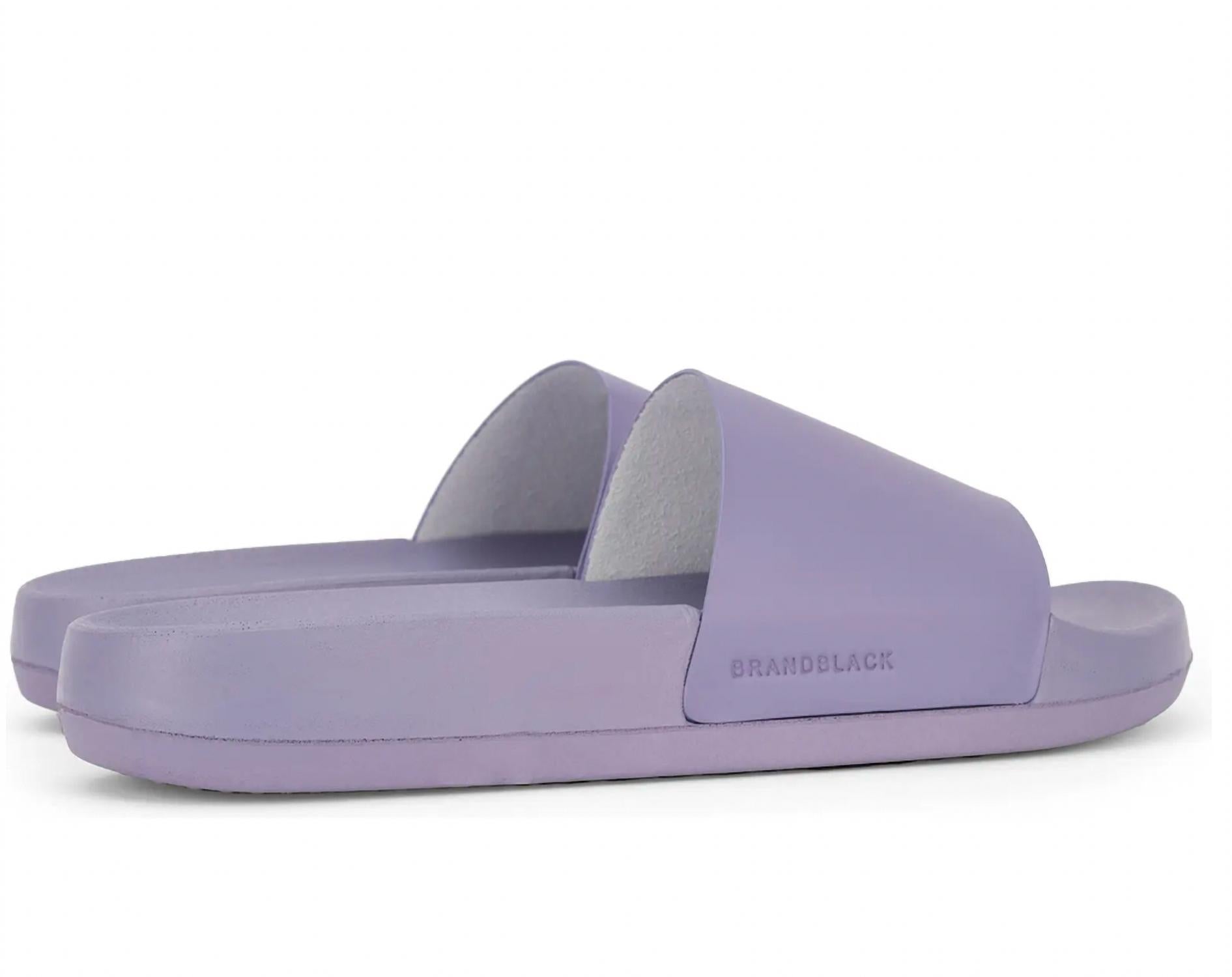 BRANDBLACK Women's Kashiba-lux Slides in lavender - women's shoe - detail view