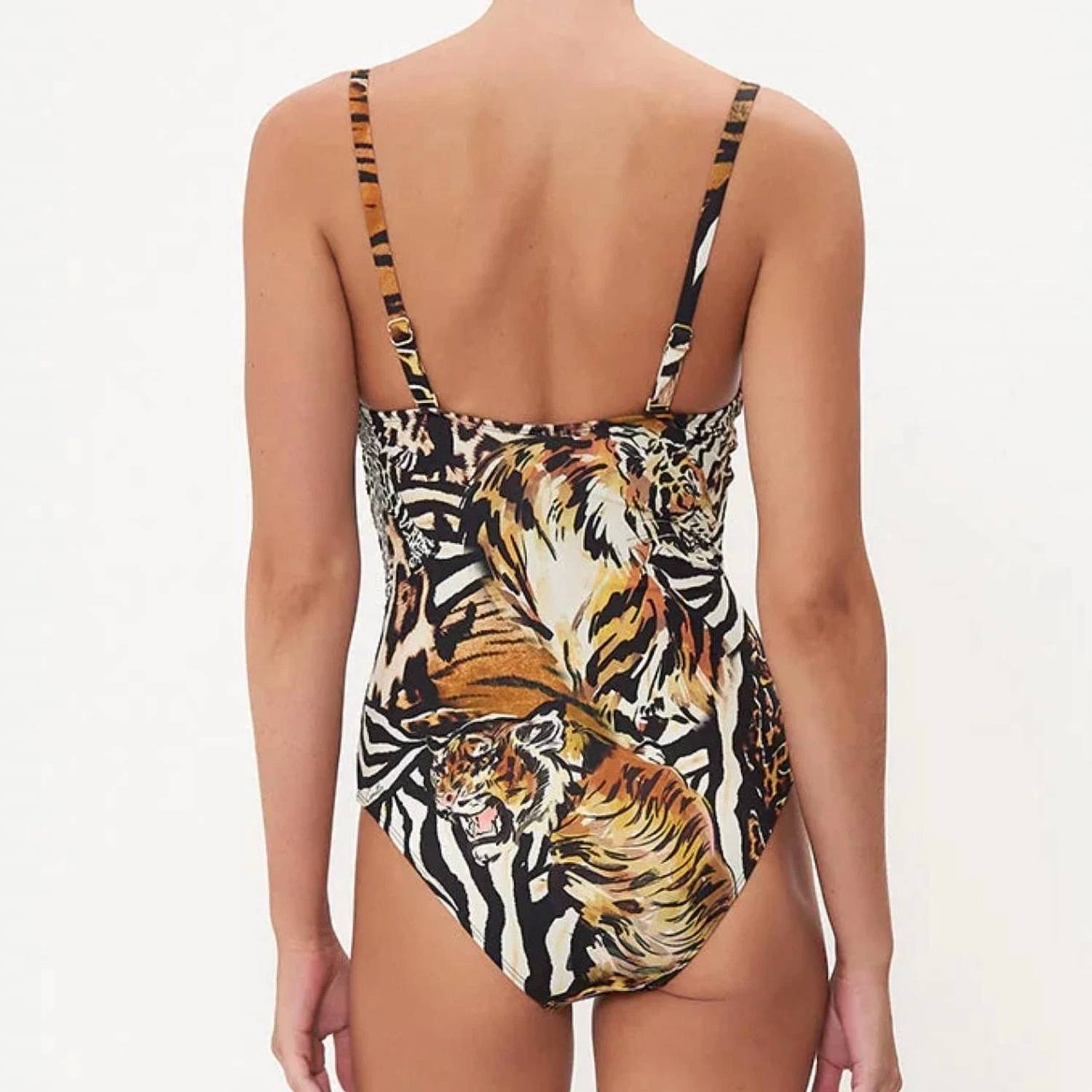 Camilla - Plunge Cup One Piece With Trim