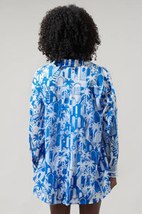 Sugarlips - Nala Floral Regie Boyfriend Button Down Shirt