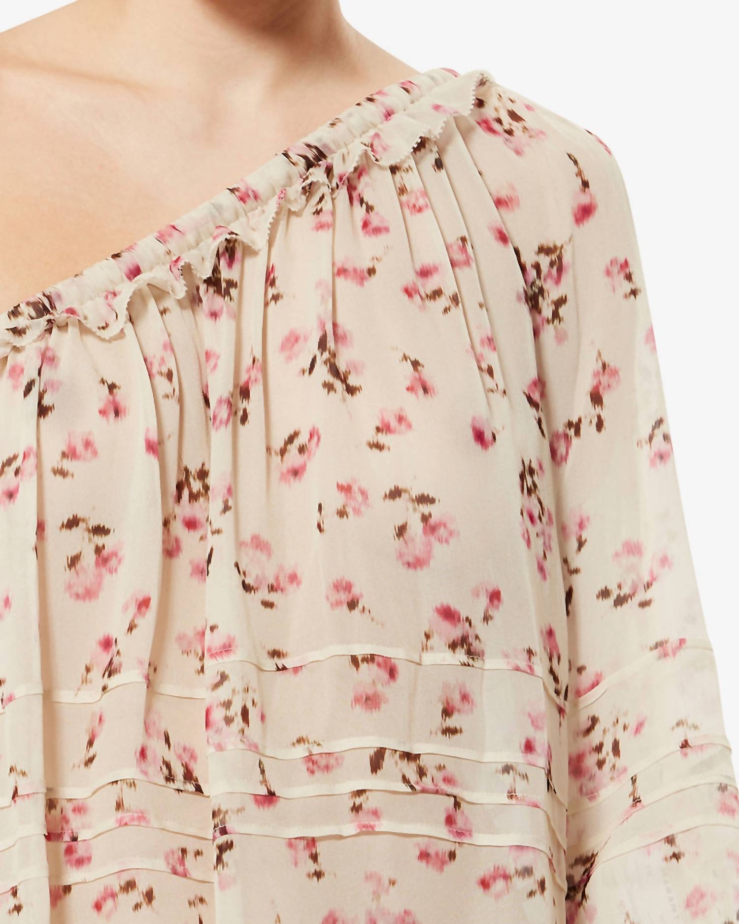 ISABEL MARANT Loeva Top in beige - women's blouse - alternate view