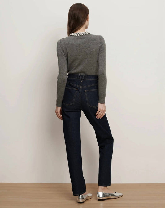 Veronica Beard - Leah Mid Rise Straight Leg Jean