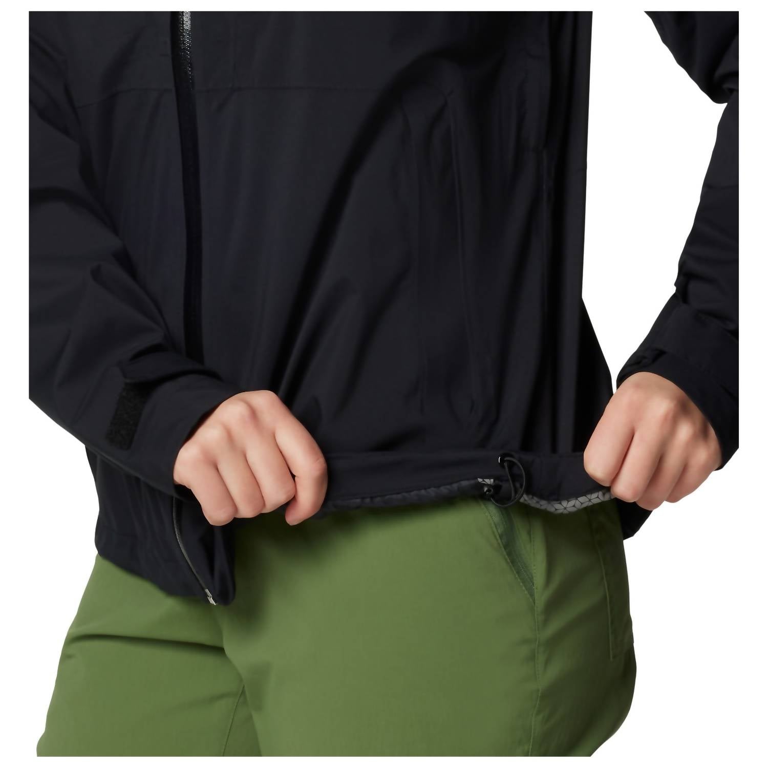 Columbia OmniTech AmpliDry II Shell Jacket in black - women's jacket - alternate view