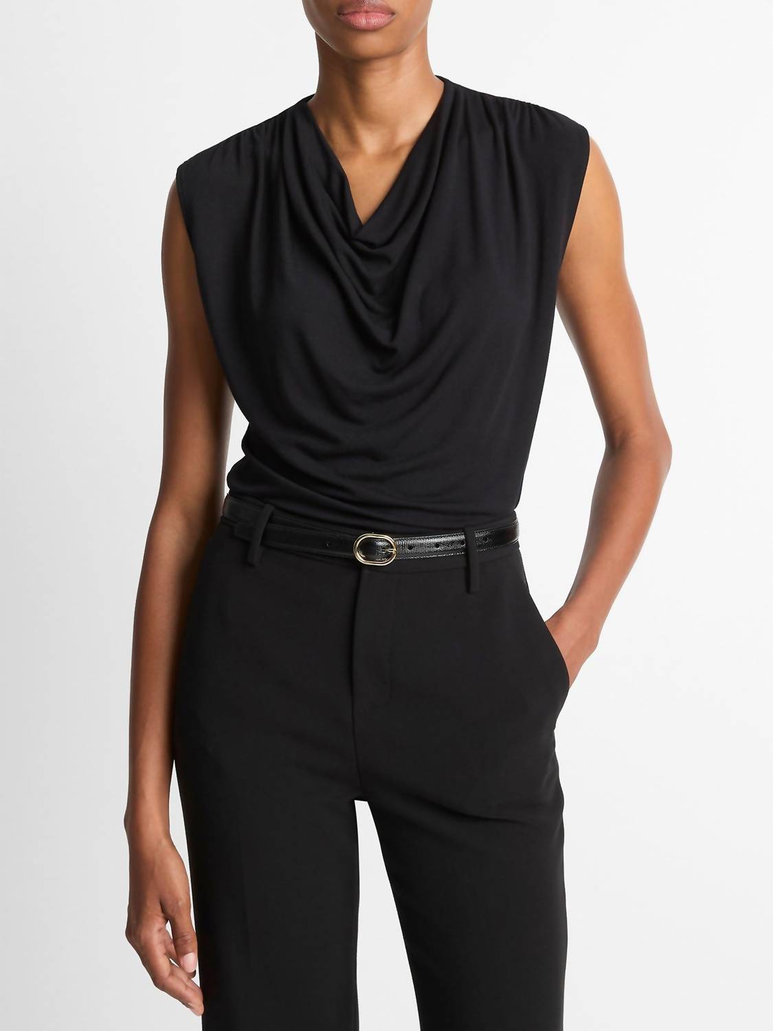 DREW Cornelia Top in black - women's sweater