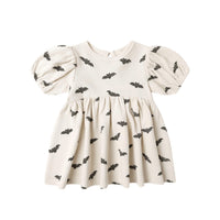 Quincy Mae Quincy Mae Darla Dress in bats - kids' dress - detail view