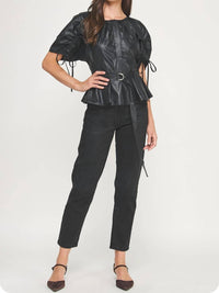 Strut & Bolt - Bet On You Faux Leather Top