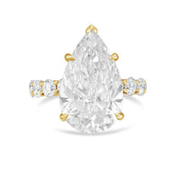 Diana M Jewels - Women's Pear & Round Lab-Grown Diamond Fashion Ring (10.00 Ct) - Bold
