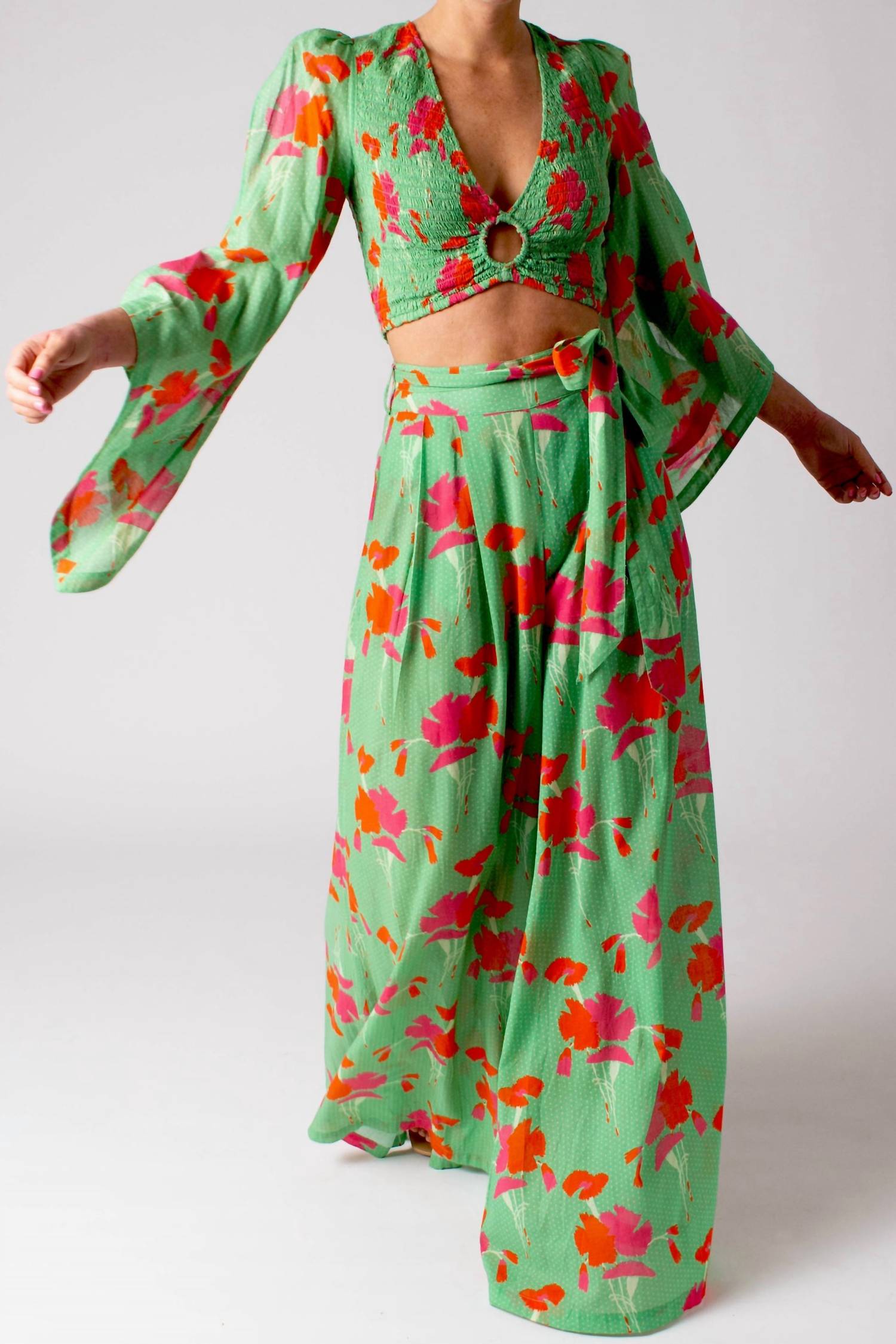 Miguelina - Elaina Printed Gauze Pants
