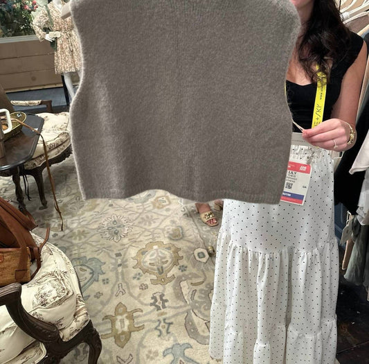 Cobblestone Living - Women's Christina Knit Fuzzy Vest Top