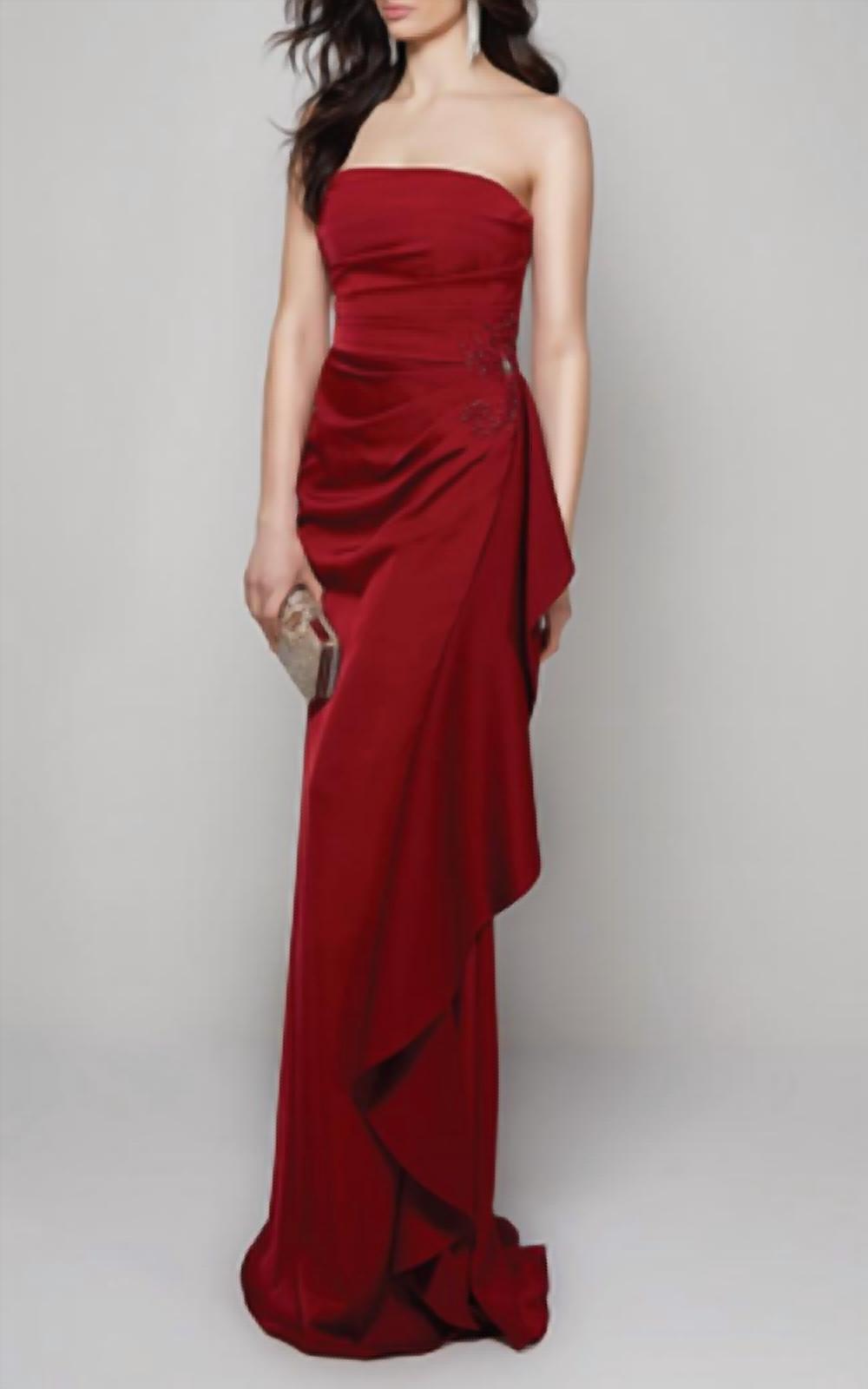 Alyce Paris - Strapless Gown With Side Rouching