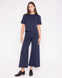 Ripley Rader - Ponte Knit Short Sleeve Top