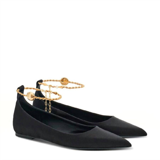 Salvatore Ferragamo - Women's Ankle Chain Link Ballet Flats