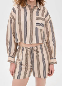Rag & Bone - Beatrice Cropped Linen Shirt