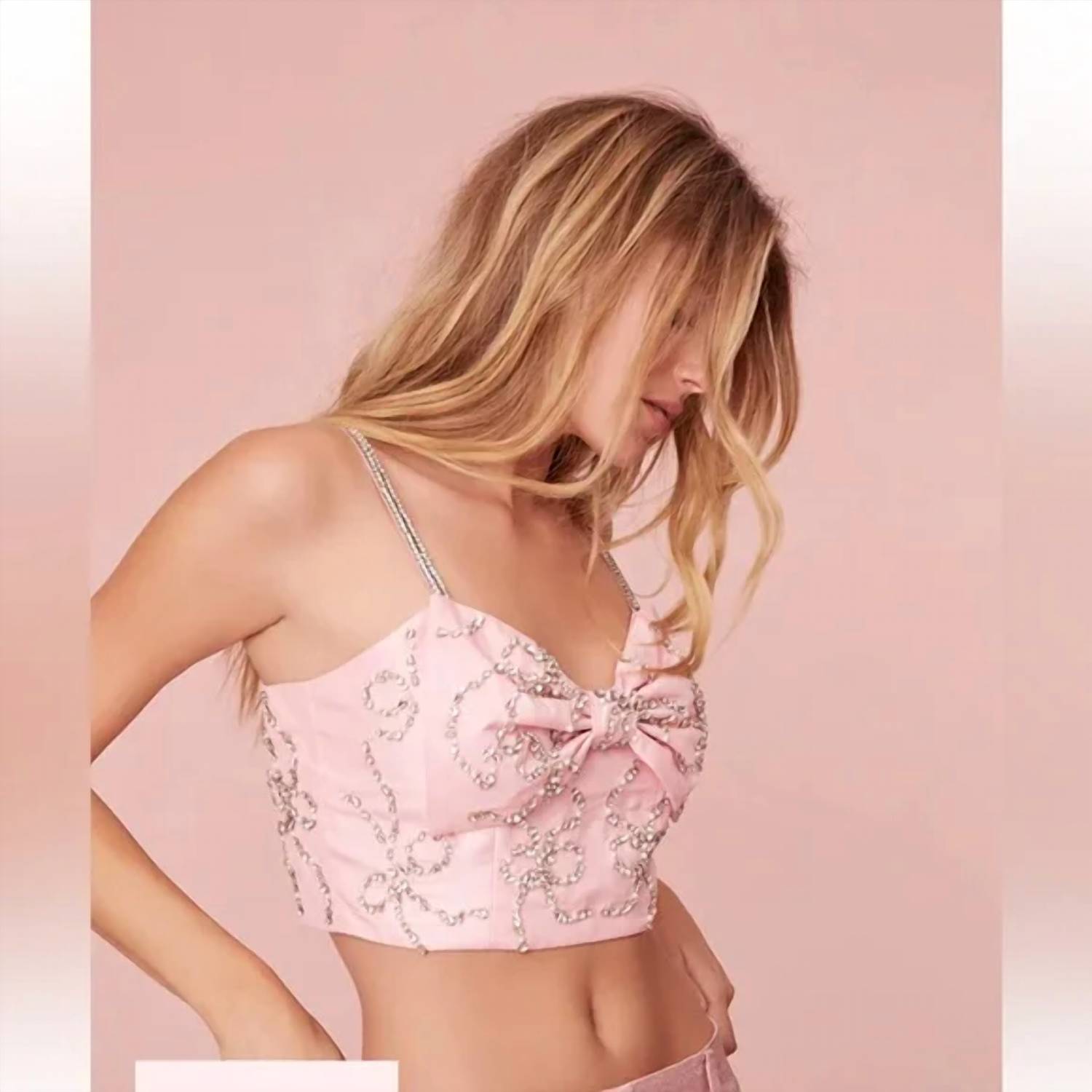 Loveshackfancy - Arlitta Bow Crop Top