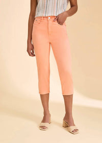 Fdj - High-Rise Stretch Capri Pants