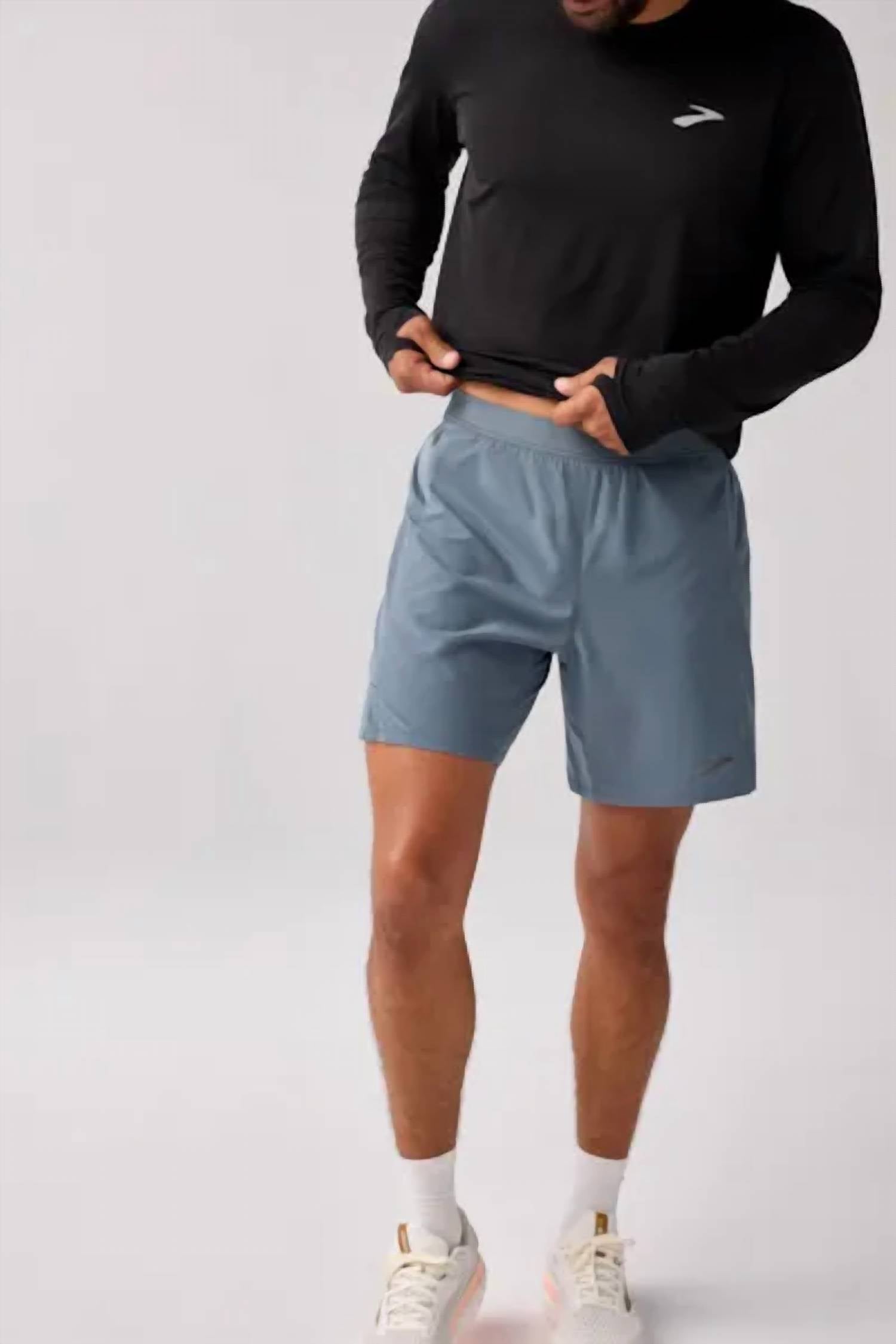 BROOKS Journey 7" Athletic Short in storm - men's shorts