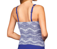 Badgley Mischka - Shirred Tankini Top