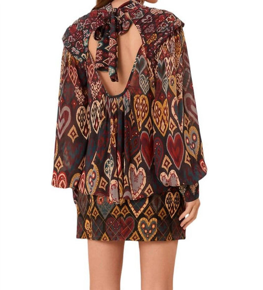 Farm Rio - Hearts Ikat Blouse